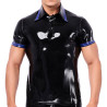 XRUB Latex Polo en latex Xrub Noir-Bleu